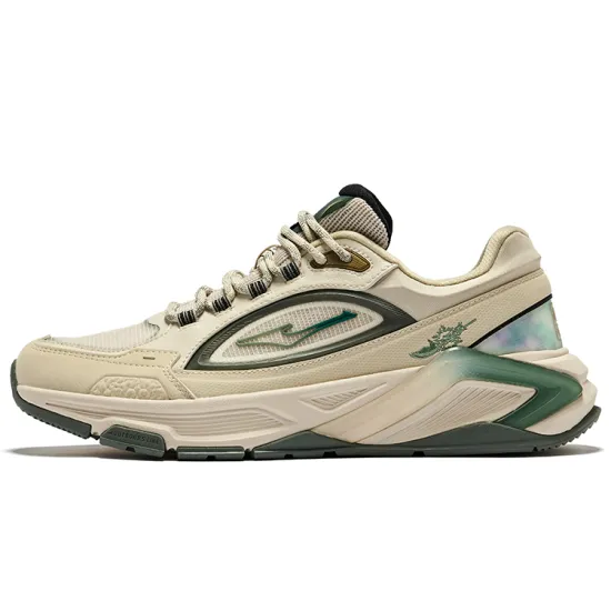 Erke Sky Emperor 1.0 Wear Resistant Coverage Low Top Casual Shoes Men's Warm Linen Pine Frost Green
