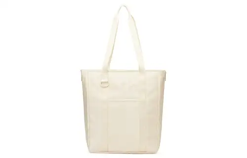 Skechers Fabric Tote Bag, Shopping Bag, Handbag, Shoulder Bag Large Unisex Light Sand Yellow