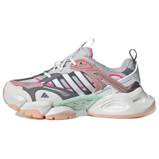Adidas XLG RUNNER DELUXE Running Shoes Unisex Low-Top White Gray Pink