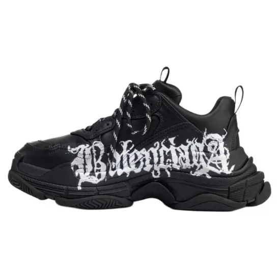 Balenciaga Triple S Chunky Sneakers Women's Low-Top Black