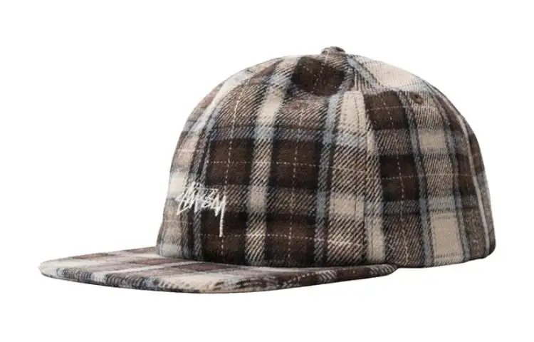 Stussy Flannel Plaid Stock Strapback