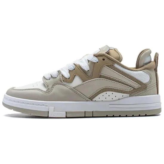 LINING Wei Wu PRO Skateboard Shoes Women's Low-Top Gray White/Umber