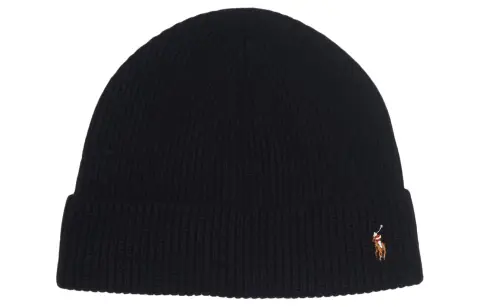 Polo Ralph Lauren Embroidered-logo Ribbed-knit Hat