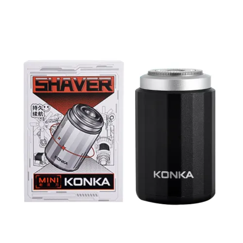 KONKA Konka XD8 rotary shaver electric small rechargeable car mini small steel gun men's high power razor portable