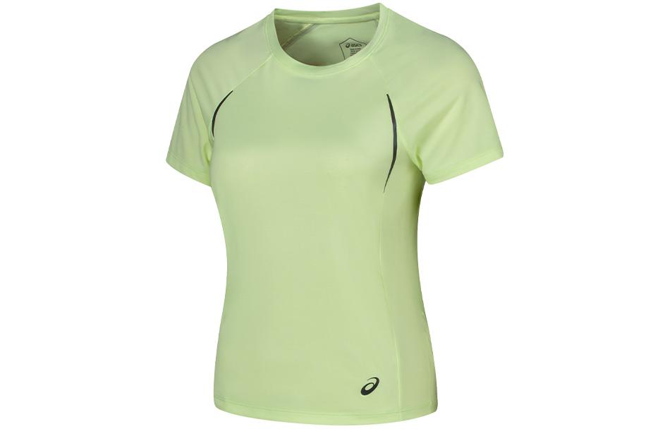 Женская футболка ASICS Raglan Tee (желто-зеленая) — фото 2