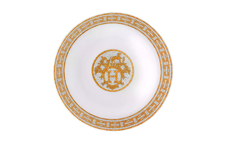 Тарелка Hermes Mosaique 24 (золотая)