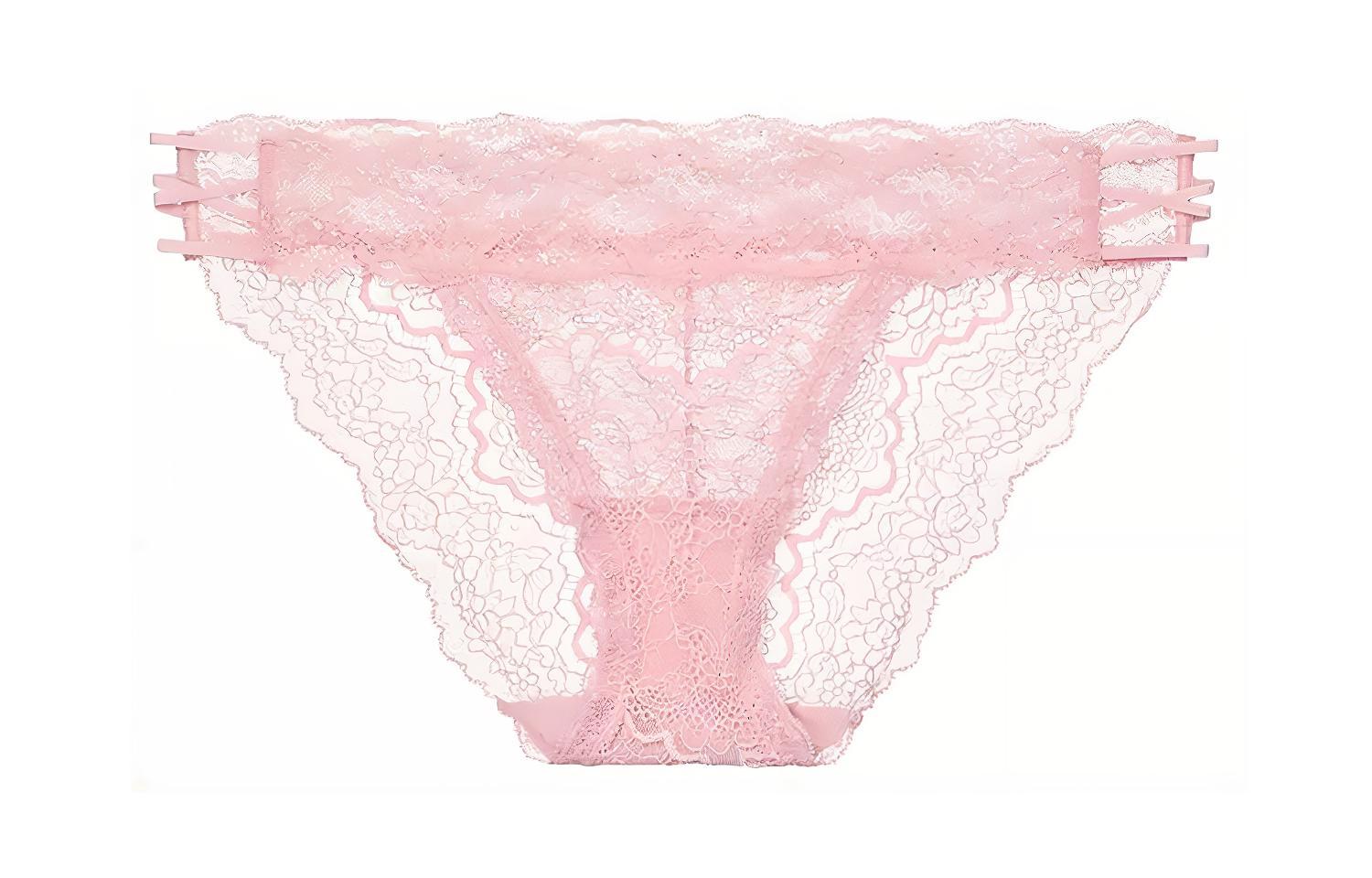 Женские трусы Victoria's Secret Кружевные (розовые)