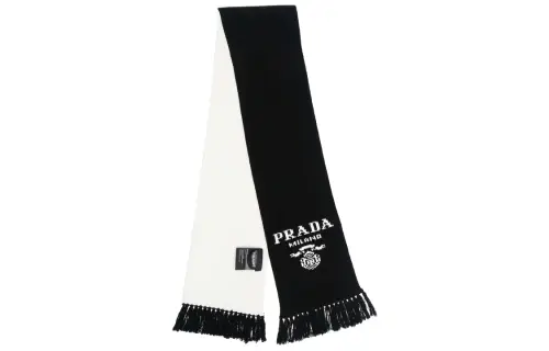 PRADA Knit Scarves Men's Black