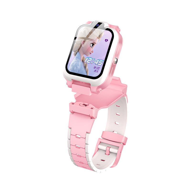 Disney Disney Frozen Series SF-54214F06-P smart watch, card can be inserted, app can be downloaded, high-definition dual camera, intelligent positioning, worry-free communication, children's model