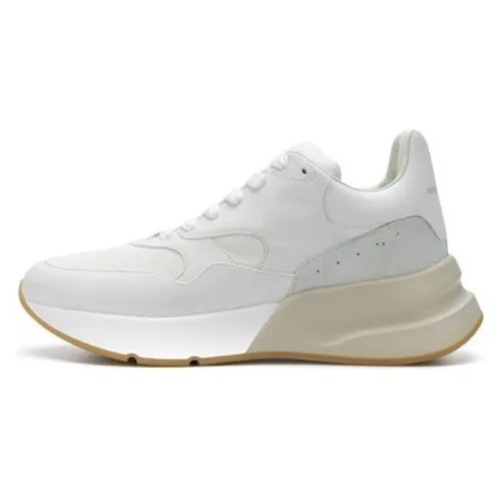 Alexander McQueen Casual Shoes Men Low-Top White Gray