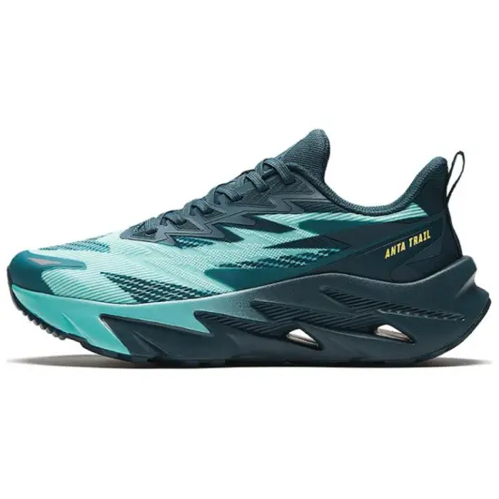ANTA Running Shoes Men Low-Top Clearwater Blue/Celadon Green/Distant Mountain Turquoise