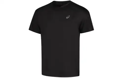 ASICS LITE SHOW T Shirts Men's Black Crew Neck Moderate