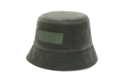 LOEWE Cotton, Canvas, Linen Bucket Hats Unisex Green