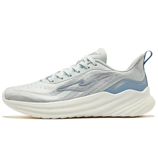 Erke Feiying 2.0 Cushioning Wear-Resistant Low-Top Running Shoes Women's Mist Gray Powder Blue