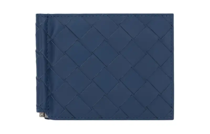 Bottega Veneta Calfskin Wallet Men's Blue
