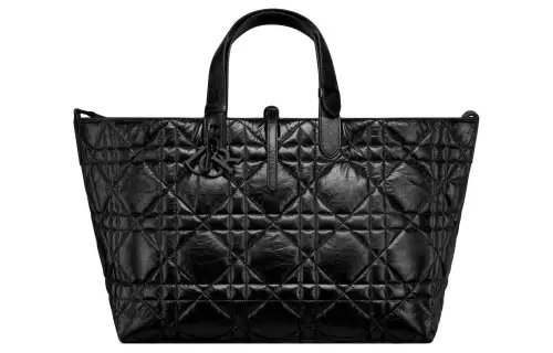 DIOR Toujours Cow Leather Handbag Large Women's Black