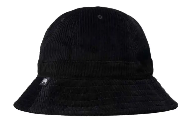 Stussy Corduroy Bucket Hats Unisex Black