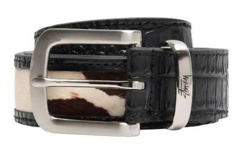 Stussy Leather Overlay Belt