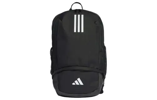 Adidas Recycled Polyester Plain Weave Fabric Backpack Regular Unisex Black & White
