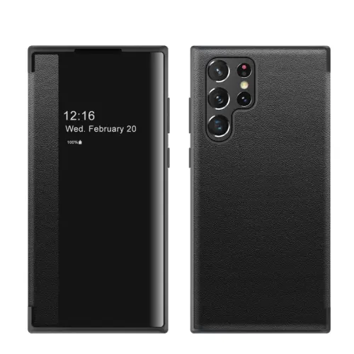 Baoguang TPU material, skin-friendly, delicate, fast heat dissipation, high quality, anti-fall, simple leather feel, super good, all-inclusive protection, folding mobile phone case, suitable for Samsung Galaxy S24ultra S23+/s24+, business style
