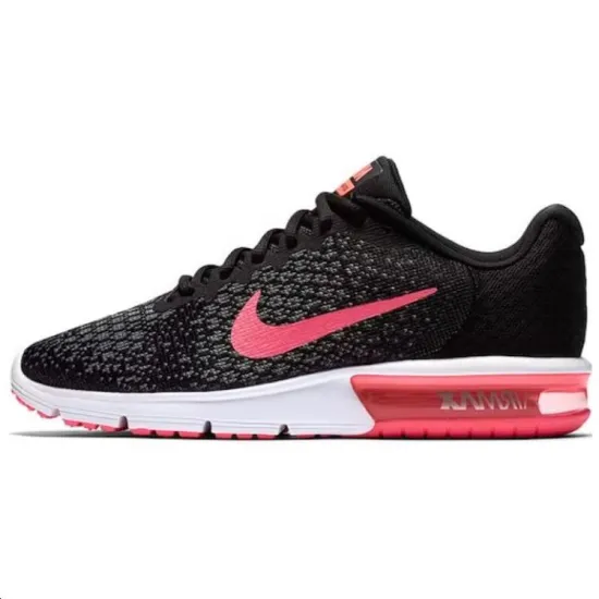 Nike Air Max Sequent 2 Black Vivid Pink Women's