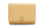LOEWE Bright Nappa Calfskin Wallet Women's Deep Butter