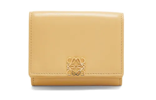 LOEWE Bright Nappa Calfskin Wallet Women's Deep Butter