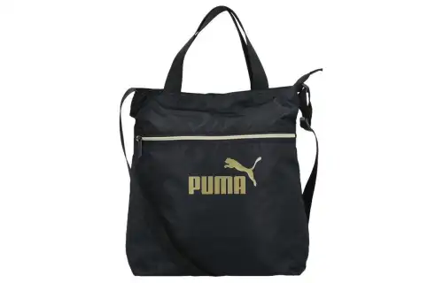 PUMA Fabric Portable Crossbody Bag, Shoulder Bag Unisex Black Gold