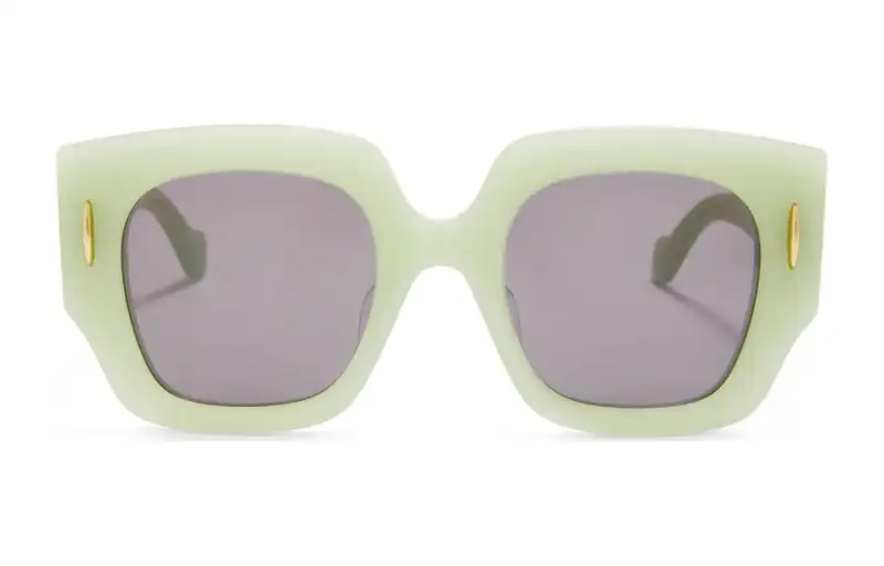 LOEWE Square Sunglasses Women's Green