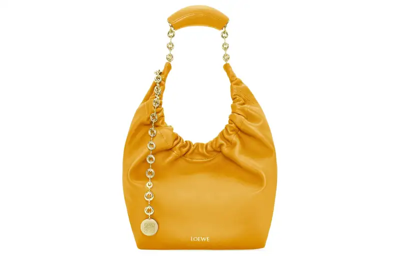LOEWE Nappa Sheepskin Shoulder Bag, Crossbody Bag, Handbag Small Women's Sunflower
