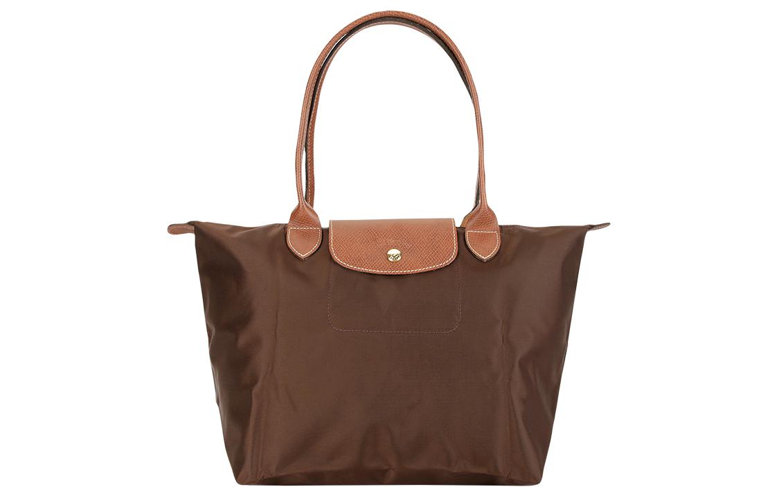 LONGCHAMP Longchamp Le Pliage solid color logo snap zipper foldable polyamide canvas dumpling bag hand shoulder bag regular women's ebony