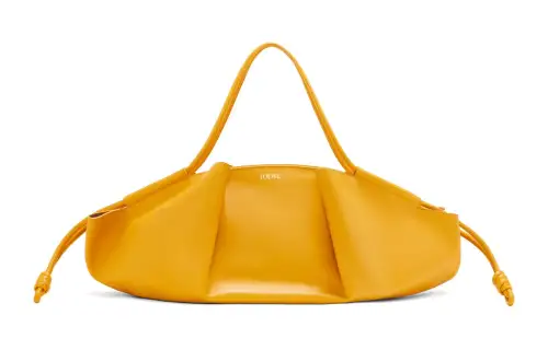 LOEWE Bright Nappa Calfskin Dumpling Bag, Shoulder Bag, Crossbody Bag, Handbag Women's Sunflower
