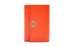 LOEWE Calfskin Wallet Small Women's Bright Orange