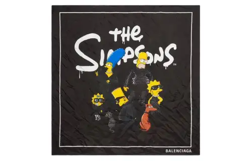 Balenciaga X The Simpsons Women'ss Silk Scarf