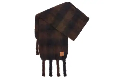 LOEWE Knit Scarves Women's Brown