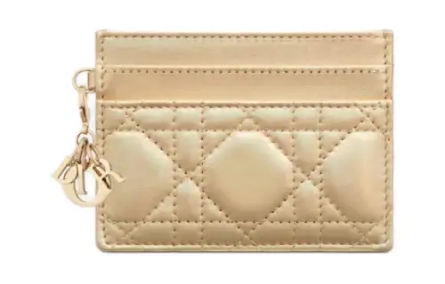 DIOR Dior, capsule with zipper, foldable golden card holder, with your logo imprint
