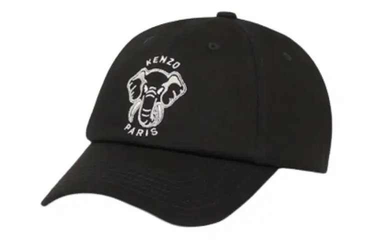 KENZO Cotton Baseball Caps Unisex Black