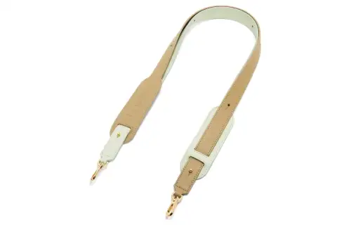 LOEWE Calfskin Bag Straps Women's Earth Green With Spring Jade Color
