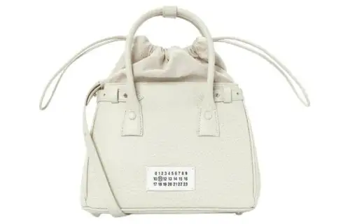 Maison Margiela Cow Leather Shoulder Bag, Crossbody Bag, Handbag Women's Ivory