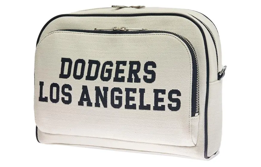 MLB Los Angeles Dodgers Polyester Backpack Regular Unisex Linen Cream