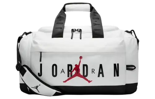 Jordan Polyester Handbag, Shoulder Bag, Crossbody Bag, Travel Bag Unisex White