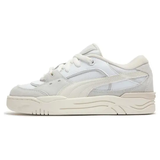 Puma 180 Leather Skateboarding Shoes Unisex Low-top White/Gray