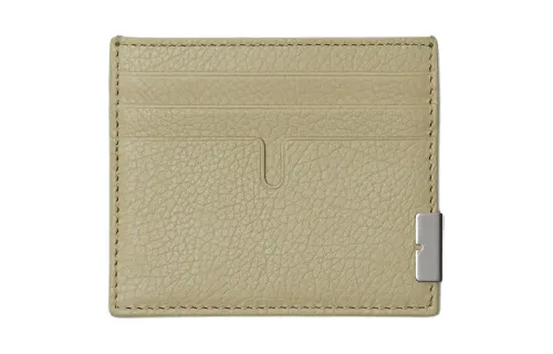 Burberry Calfskin Card Holder Men's Orion Beige