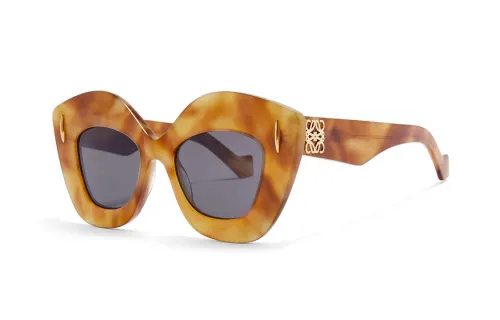 LOEWE Acetate Cat Eye Sunglasses Men's Brown