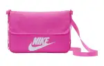 Nike Polyester Messenger Bag, Shoulder Bag, Crossbody Bag Women's Laser Fuchsia & White
