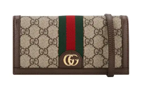 GUCCI Ophidia Canvas With Leather Shoulder Bag, Crossbody Bag, Wallet Women's Beige/Brown