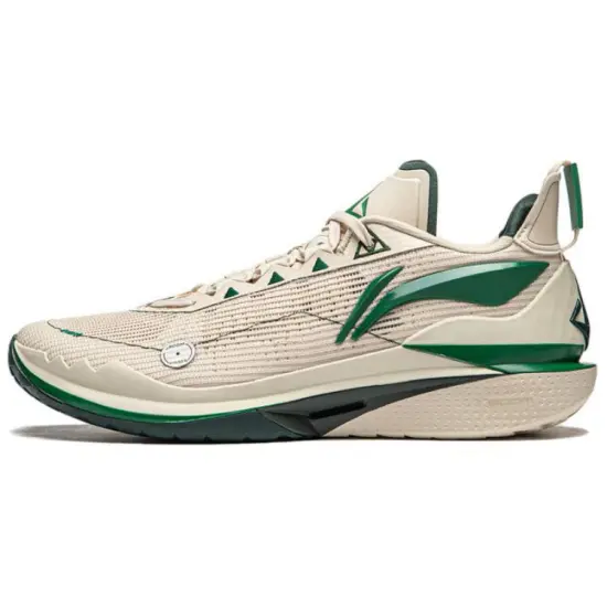 LiNing JB2 Cushioned Anti Slip Wear Resistant Breathable Lightweight Low Top Basketball Shoes Men's Gray Green