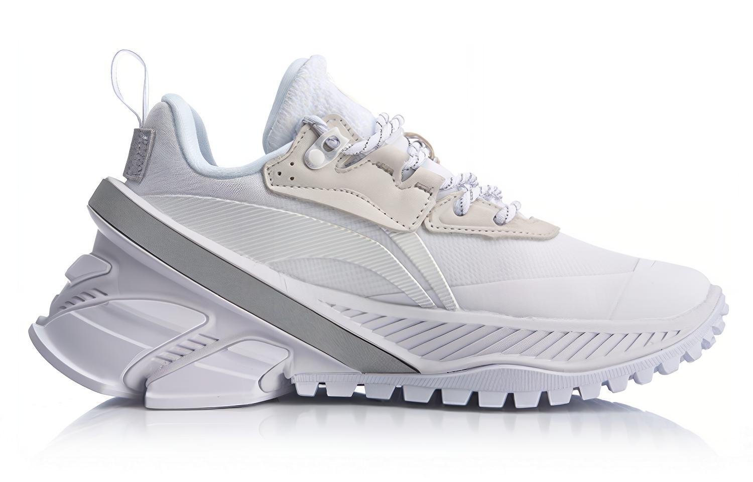 Li Ning Cushioning Slip Resistant Lightweight Low top Running Shoes Women’s White
