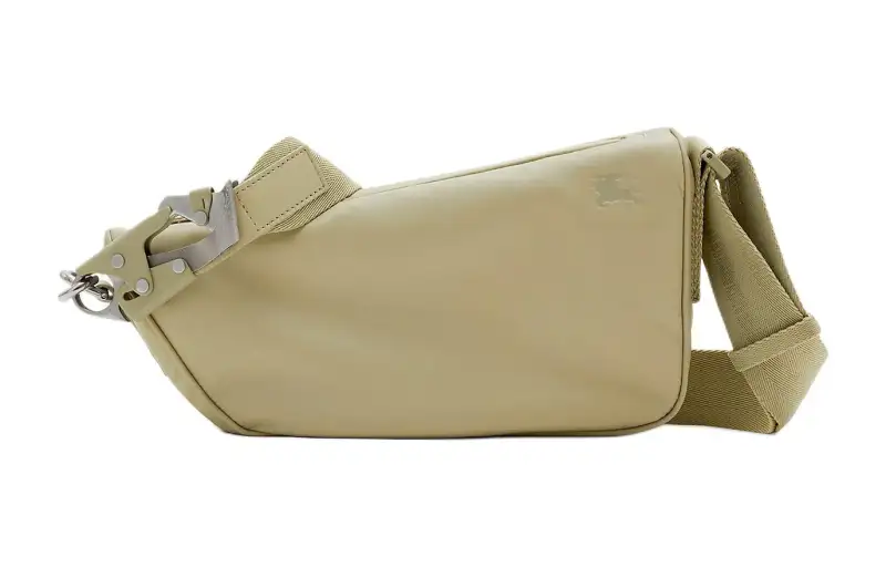 Burberry Polyester With Calfskin Shoulder Bag, Crossbody Bag Men's Orion Beige
