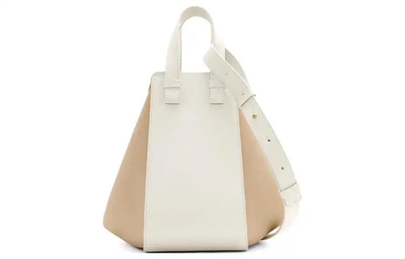 LOEWE Hammock Calfskin Shoulder Bag, Crossbody Bag, Handbag Small Women's White With Ivory